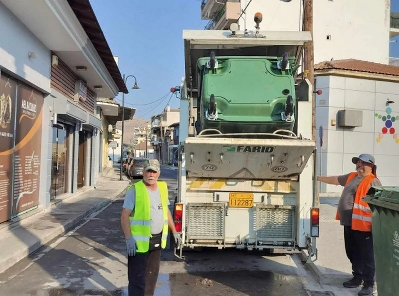 Επαναλειτουργία του πλυντηρίου κάδων του Δήμου Τυρνάβου που ήταν σε ακινησία για μεγάλο χρονικό διάστημα (VIDEO &amp; ΦΩΤΟ)