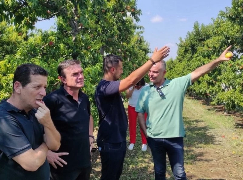 Η επίσκεψη κλιμακίων Περιφέρειας και ΕΛΓΑ στα χαλαζόπληκτα της Αγιάς