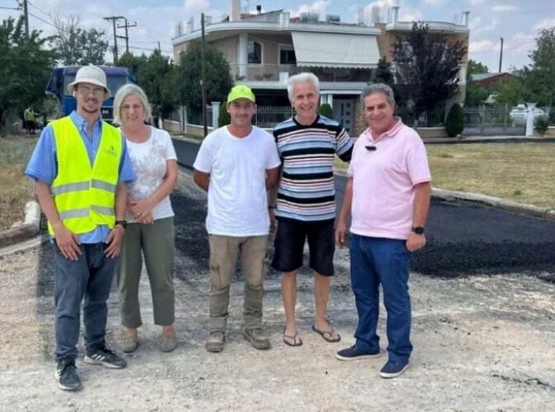 Ξεκίνησαν ασφαλτοστρώσεις στα Φάρσαλα