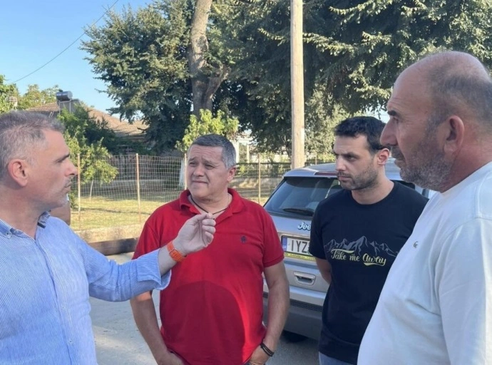 Σε χωριά του Δ.Μουζακίου που "χτυπήθηκαν" από τον Daniel o γ.γ. Φυσικών Καταστροφών Π.Καμπούρης