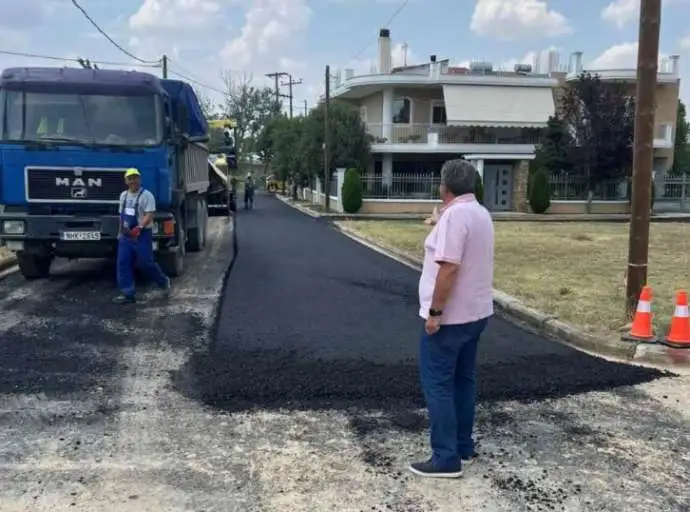 Νέος κύκλος ασφαλτοστρώσεων στην πόλη των Φαρσάλων