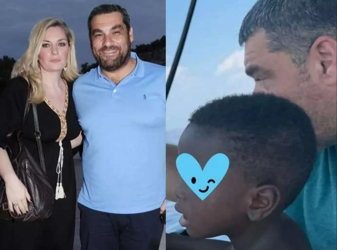 Ελισάβετ Μουτάφη: Φωτογραφίζει τον γιο της Δημήτρη στο σκάφος με τον σύζυγό της, Μάνο Νιφλή