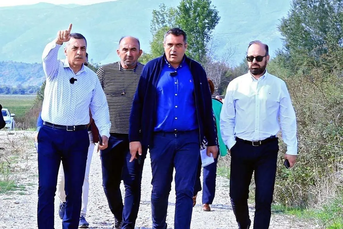 Αυτοψία Κουρέτα στα αντιπλημμυρικά έργα στο Μουζάκι