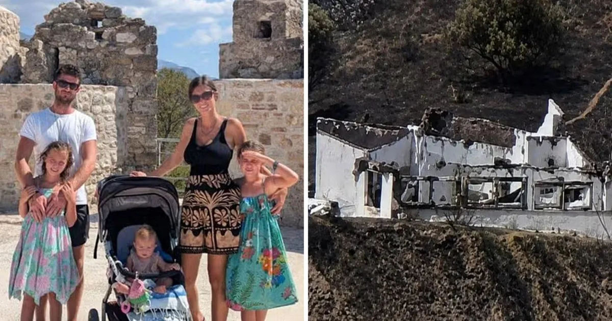Ζευγάρι Βρετανών με 3 παιδιά πούλησαν τα πάντα για να αγοράσουν σπίτι στην Αιγιάλεια, καταστράφηκε από την πυρκαγιά λίγο πριν μετακομίσουν, φωτογραφίες