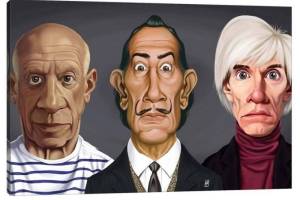 Rob-Snow-_Great-Artists-Dali-Picasso-Warhol_-by--Canvas-Print-min_original